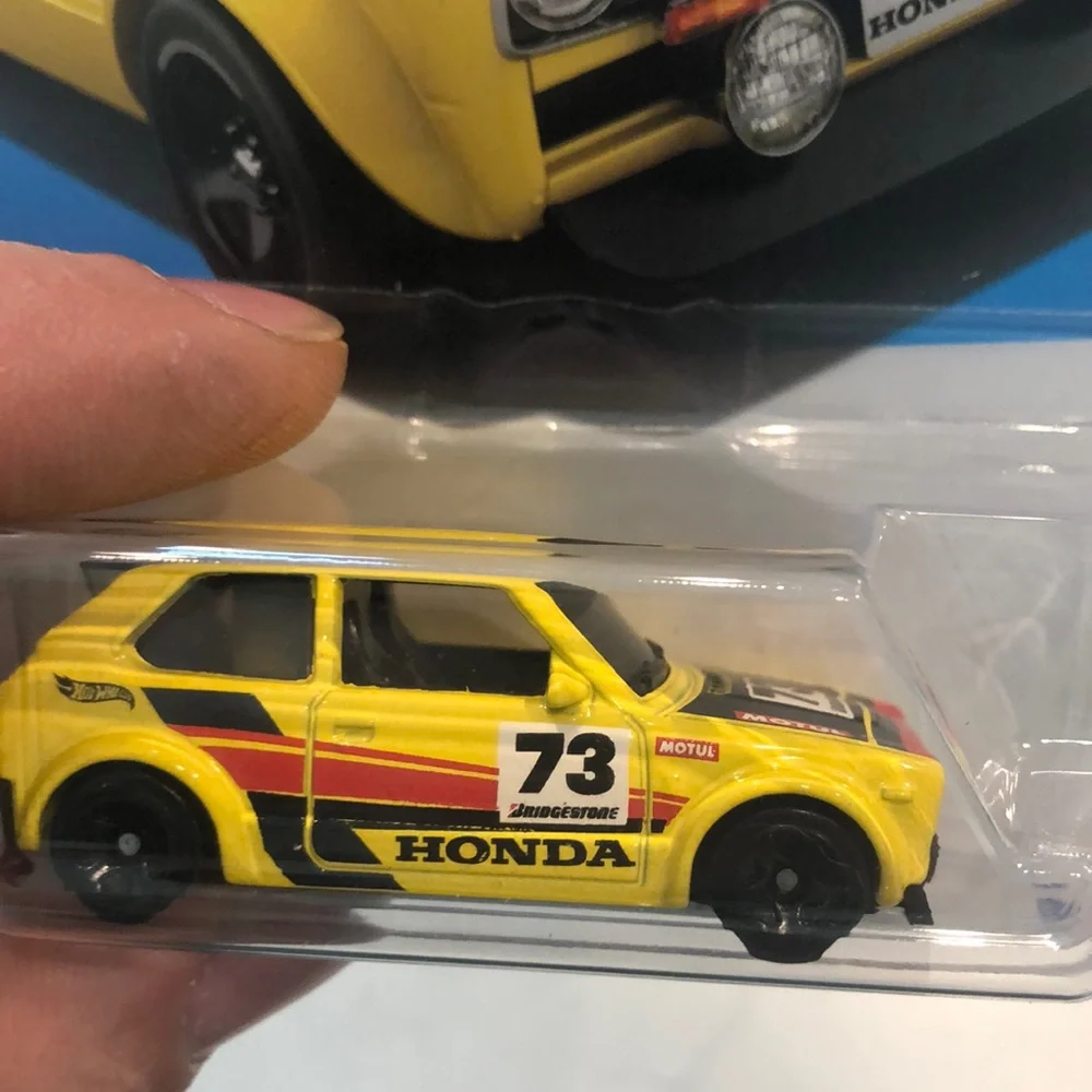 Mattel Hot Wheels 73 Honda Civic Custom - Yellow and Black